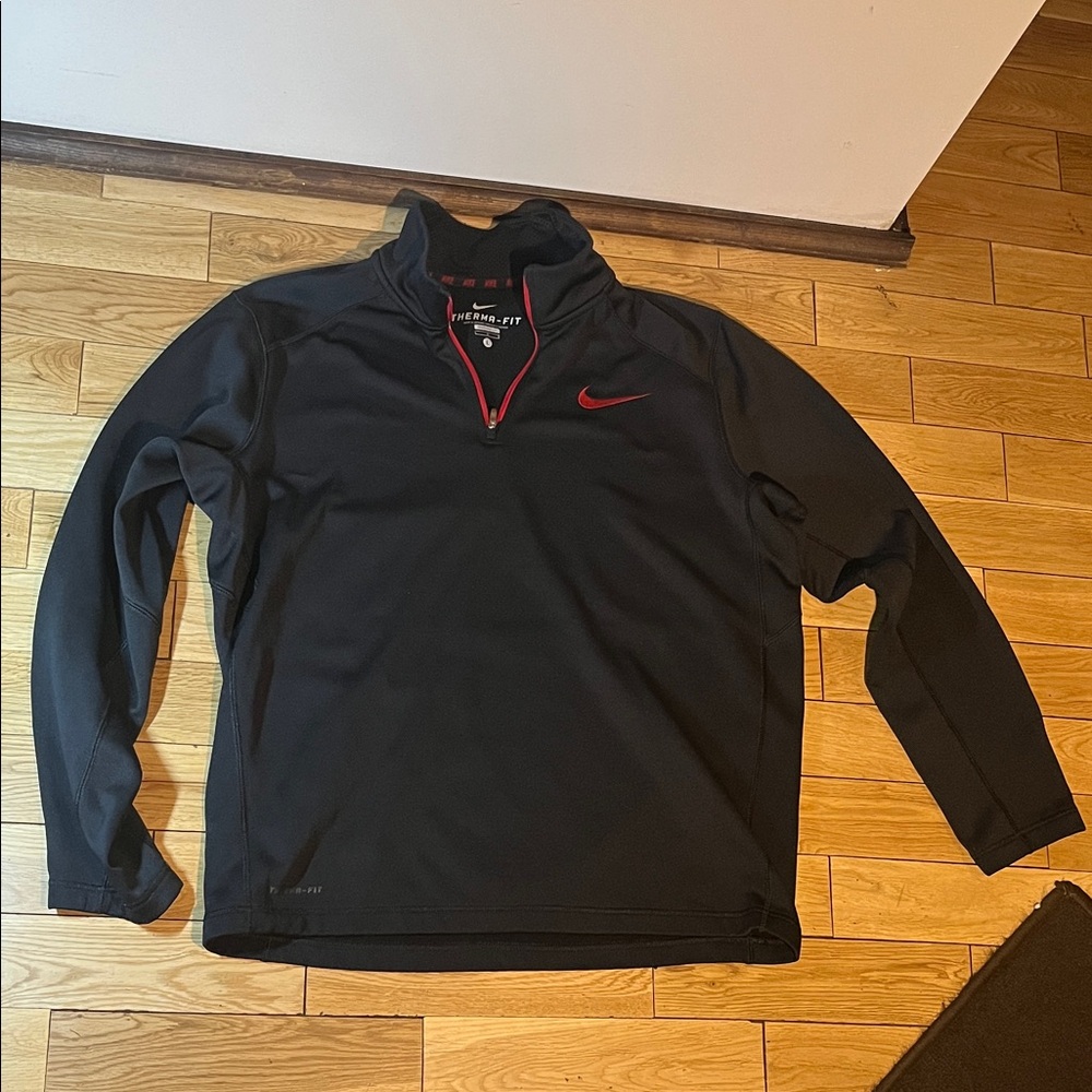 Nike Men's Black and Red Performance Jacket